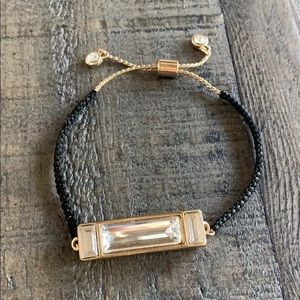 Gold diamond black bracelet 💛